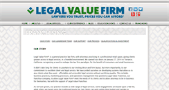 Desktop Screenshot of legalvaluefranchise.com